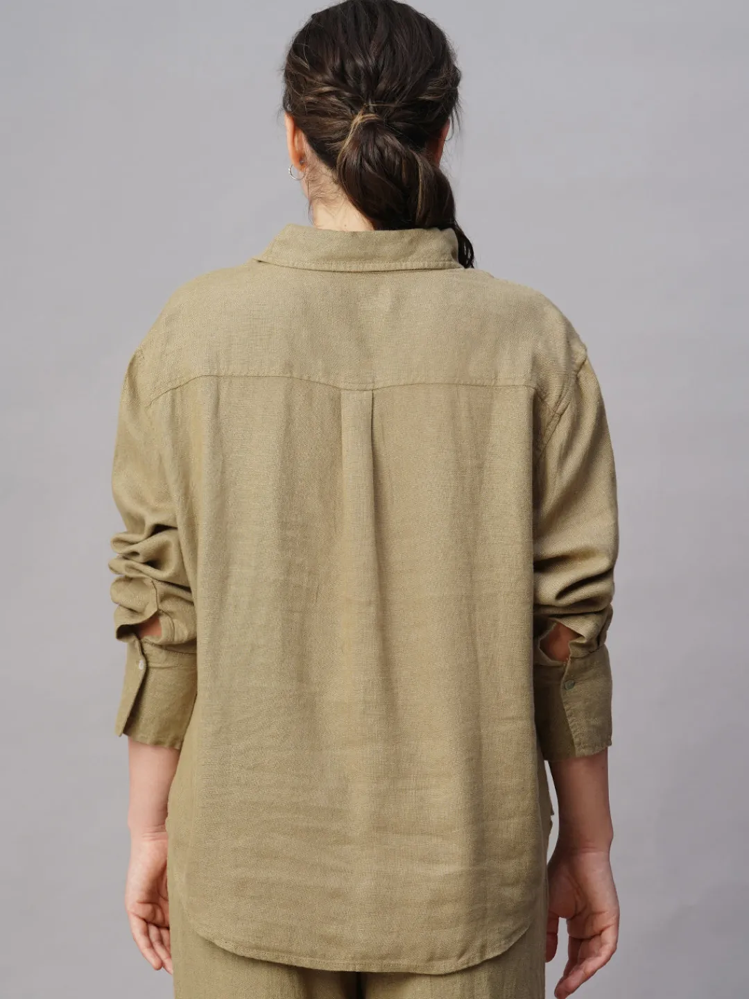 Women Cottonworld Womens Co-Ord Sets^Women's Cotton Viscose Boxy Fit Blouse