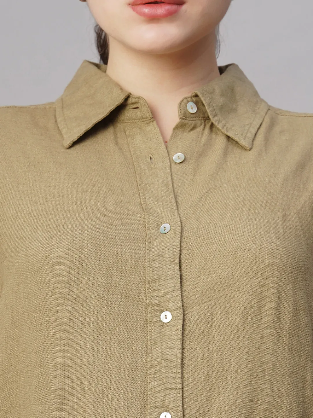 Women Cottonworld Womens Co-Ord Sets^Women's Cotton Viscose Boxy Fit Blouse