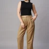 Women Cottonworld Pants | Pants^Women's Linen Regular Fit Pant