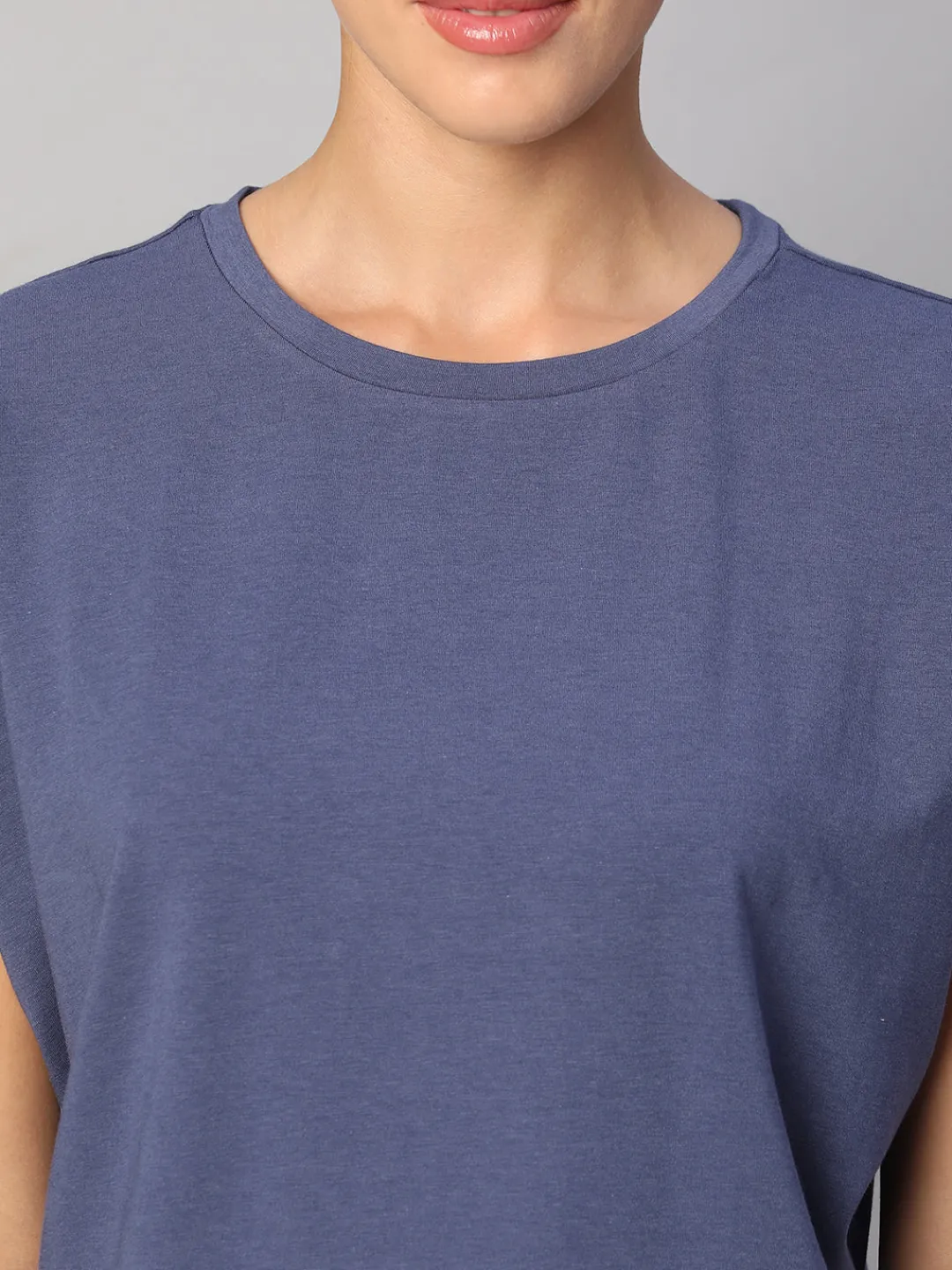 Women Cottonworld Women | Round Neck^Women's Cotton Bamboo Elastane Regular Fit Tshirt