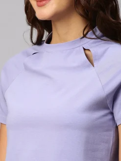 Women Cottonworld Round Neck | Regular Fit^Women's Cotton Elastane Regular Fit Tshirt