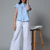 Women Cottonworld Tops & Shirts | Tops & Shirts^Women's Linen Regular Fit Blouse