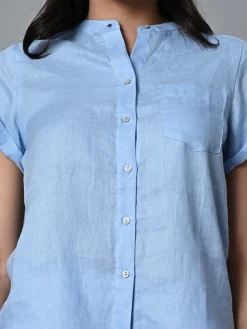 Women Cottonworld Tops & Shirts | Tops & Shirts^Women's Linen Regular Fit Blouse