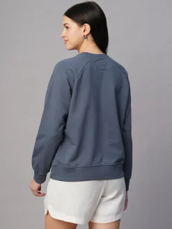 Women Cottonworld Women | Round Neck^Women's Organic Cotton Regular Fit Sweatshirt