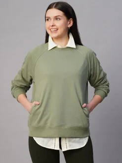 Women Cottonworld Round Neck | Regular Fit^Women's Organic Cotton Regular Fit Sweatshirt