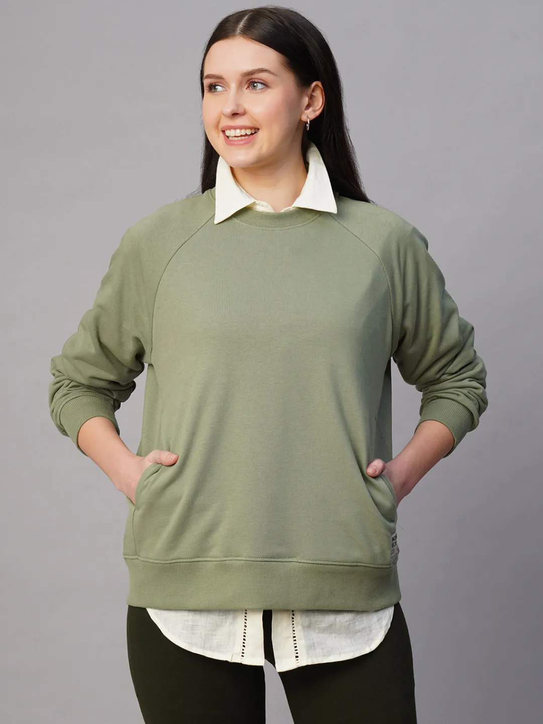 Women Cottonworld Round Neck | Regular Fit^Women's Organic Cotton Regular Fit Sweatshirt