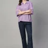 Women Cottonworld Tops & Shirts | Tops & Shirts^Women's 100% Linen Boxy Fit Blouse