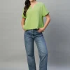 Women Cottonworld Tops & Shirts | Tops & Shirts^Women's 100% Linen Regular Fit Blouse