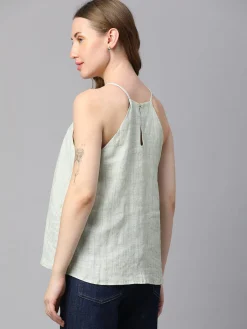 Women Cottonworld Tops & Shirts | Tops & Shirts^Women's Linen Regular Fit Blouse