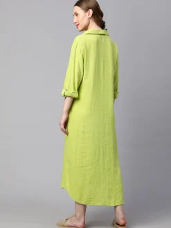 Women Cottonworld Dresses | Dresses^Women's Linen Viscose Boxy Fit Dress