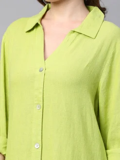 Women Cottonworld Dresses | Dresses^Women's Linen Viscose Boxy Fit Dress