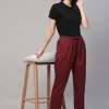 Women Cottonworld Trousers^Women's Cotton Elastane Regular Fit Pant