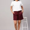 Women Cottonworld Shorts^Women's Cotton Lycra Regular Fit Shorts