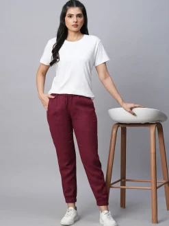 Women Cottonworld Pants | Pants^Women's Linen Viscose Jogger Pant