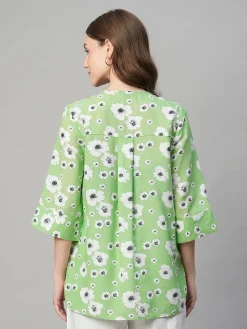 Women Cottonworld Tops & Shirts | Tops & Shirts^Women's Cotton Linen Regular Fit Blouse