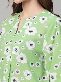 Women Cottonworld Tops & Shirts | Tops & Shirts^Women's Cotton Linen Regular Fit Blouse