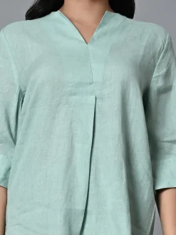 Women Cottonworld Tops & Shirts | Tops & Shirts^Women's Linen Excel Regular Fit Blouse