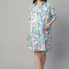 Women Cottonworld Dresses | Dresses^Women's Cotton Linen Boxy Fit Dress