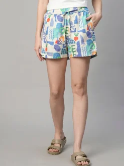 Women Cottonworld Shorts | Shorts^Women's Cotton Linen Regular Fit Shorts