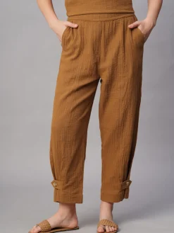 Women Cottonworld Trousers | Womens Co-Ord Sets^Women's Cotton Regular Fit Pant