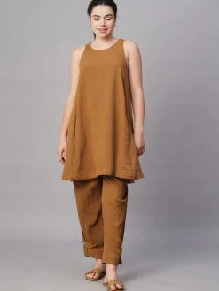 Women Cottonworld Womens Co-Ord Sets^Women's Cotton Regular Fit Kurta