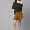 Women Cottonworld Shorts | Shorts^Women's Linen Viscose Regular Fit Shorts