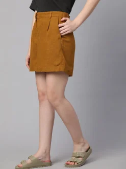 Women Cottonworld Shorts | Shorts^Women's Linen Viscose Regular Fit Shorts