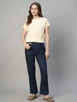 Women Cottonworld Round Neck^Women's Cotton Loose Fit Tshirt
