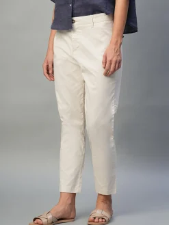 Women Cottonworld Trousers^Women's Cotton Lycra Regular Fit Pant