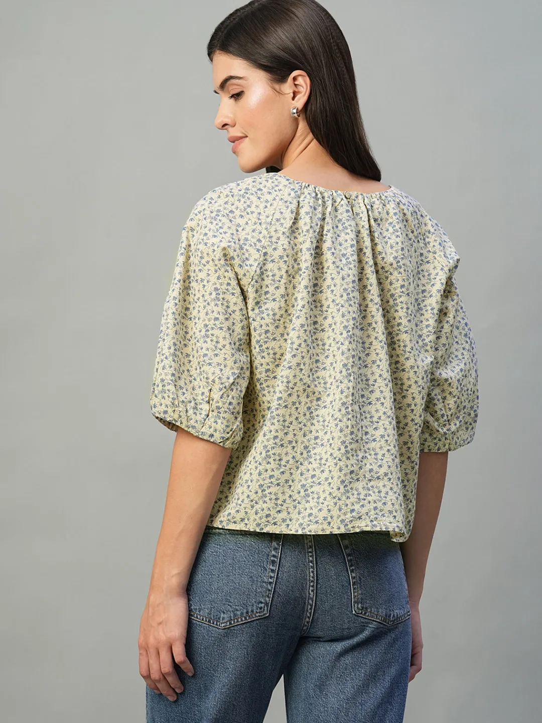 Women Cottonworld Tops & Shirts | Tops & Shirts^Women's Linen Cotton Regular Fit Blouse