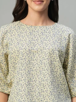 Women Cottonworld Tops & Shirts | Tops & Shirts^Women's Linen Cotton Regular Fit Blouse