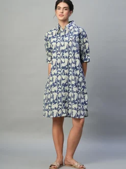 Women Cottonworld Dresses^Women's 100% Cotton Boxy Fit Dress