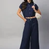 Women Cottonworld Womens Co-Ord Sets^Women's 100% Cotton Regular Fit Blouse
