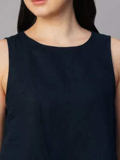 Women Cottonworld Tops & Shirts | Tops & Shirts^Women's 100% Linen Regular Fit Blouse
