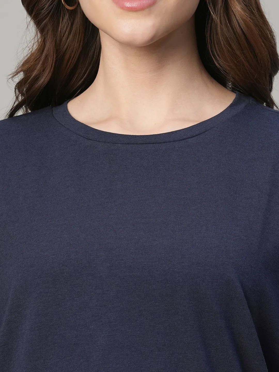 Women Cottonworld Round Neck | Regular Fit^Women's Cotton Bamboo Elastane Regular Fit Tshirt