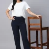 Women Cottonworld Trousers^Women's Cotton Elastane Regular Fit Pant