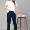 Women Cottonworld Trousers^Women's Cotton Elastane Regular Fit Pant
