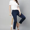 Women Cottonworld Trousers^Women's Cotton Elastane Regular Fit Pant