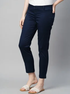 Women Cottonworld Trousers^Women's Cotton Elastane Regular Fit Pant