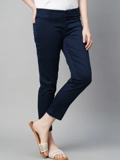 Women Cottonworld Trousers^Women's Cotton Elastane Regular Fit Pant