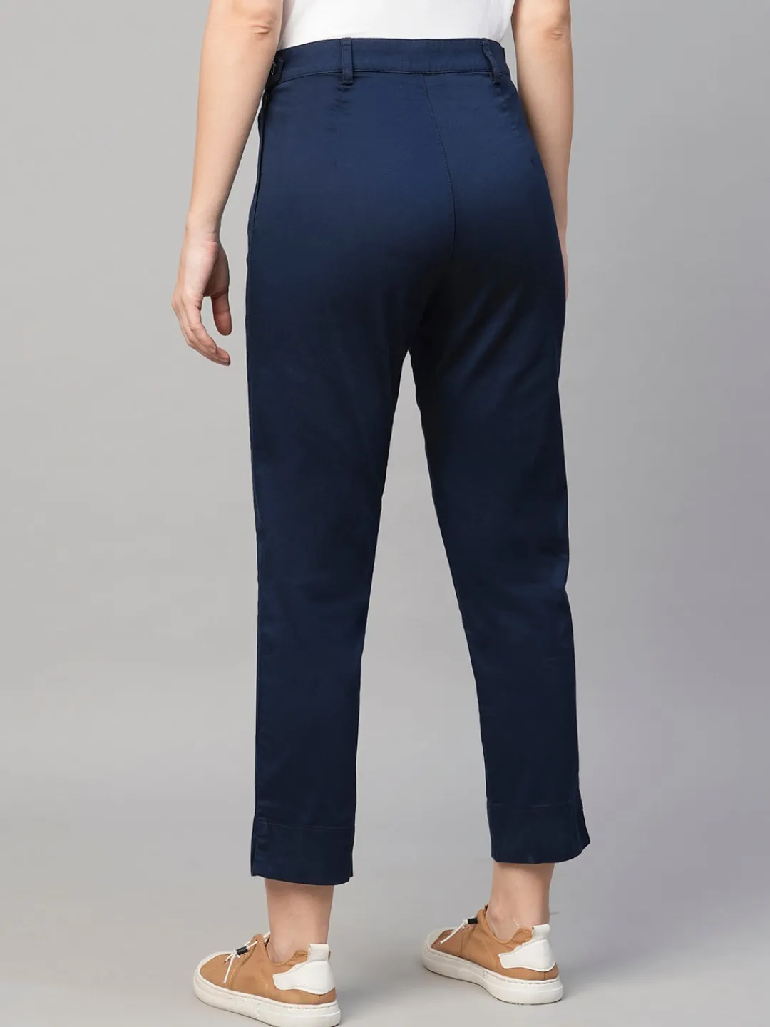 Women Cottonworld Trousers^Women's Cotton Elastane Regular Fit Pant