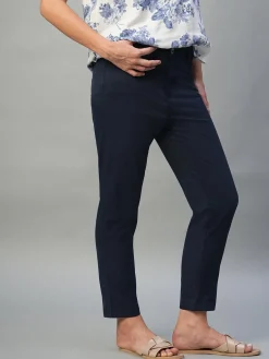 Women Cottonworld Trousers^Women's Cotton Lycra Regular Fit Pant