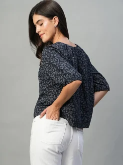 Women Cottonworld Tops & Shirts | Tops & Shirts^Women's Linen Cotton Regular Fit Blouse
