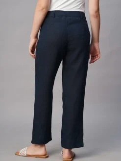 Women Cottonworld Pants | Pants^Women's Linen Regular Fit Pant