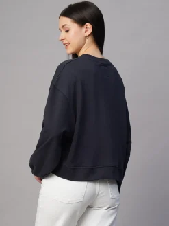 Women Cottonworld Women | Round Neck^Women's Organic Cotton Regular Fit Sweatshirt