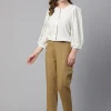 Women Cottonworld Tops & Shirts | Tops & Shirts^Women's Linen Viscose Regular Fit Blouse