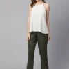 Women Cottonworld Tops & Shirts | Tops & Shirts^Women's Linen Viscose Regular Fit Blouse