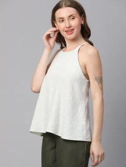 Women Cottonworld Tops & Shirts | Tops & Shirts^Women's Linen Viscose Regular Fit Blouse