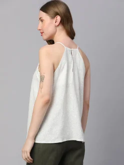 Women Cottonworld Tops & Shirts | Tops & Shirts^Women's Linen Viscose Regular Fit Blouse