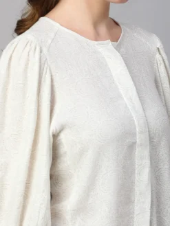 Women Cottonworld Tops & Shirts | Tops & Shirts^Women's Linen Viscose Regular Fit Blouse